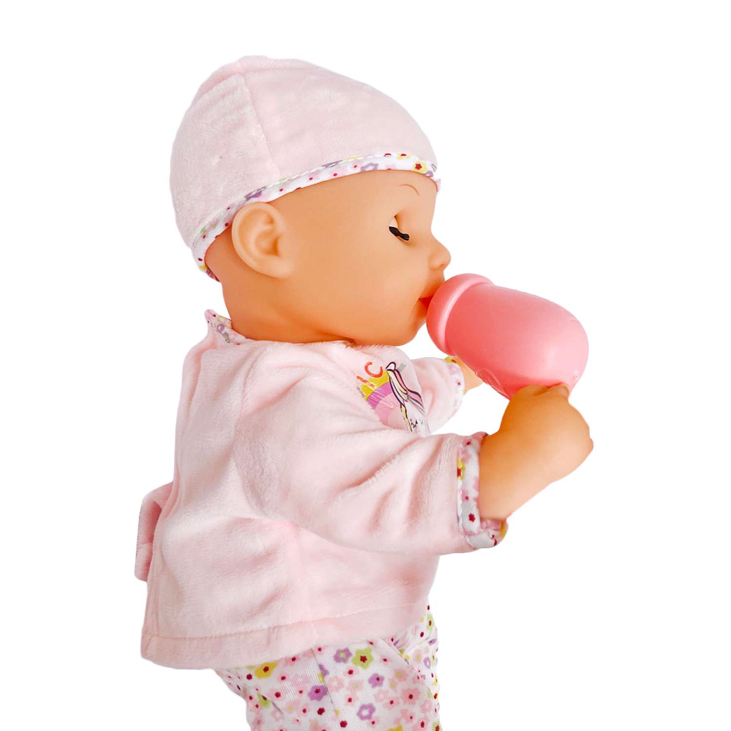Кукла пупс интерактивный SHARKTOYS с акссесуарами в розовом с пони высота 32 см 10 звуков 1000000063 - фото 5
