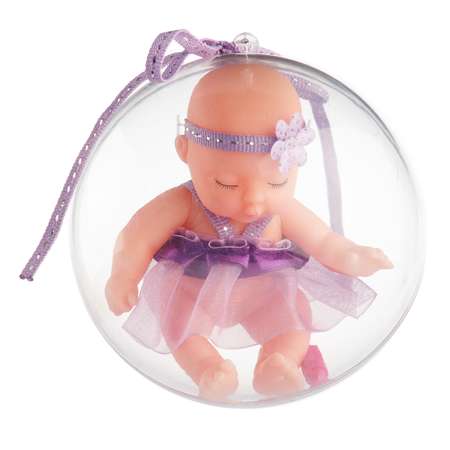 Кукла BABY STYLE Tutu Love в шаре фиолетовый в шелковом сарафане