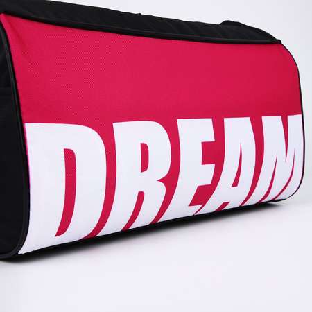 Сумка NAZAMOK спортивная Dream 40 см х 24 см х 21 см цвет черный розовый