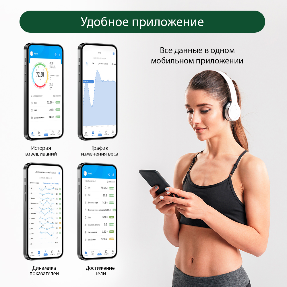 Весы напольные MARTA MT-SC1696 LCD диагностические/умные с Bluetooth/песок - фото 4