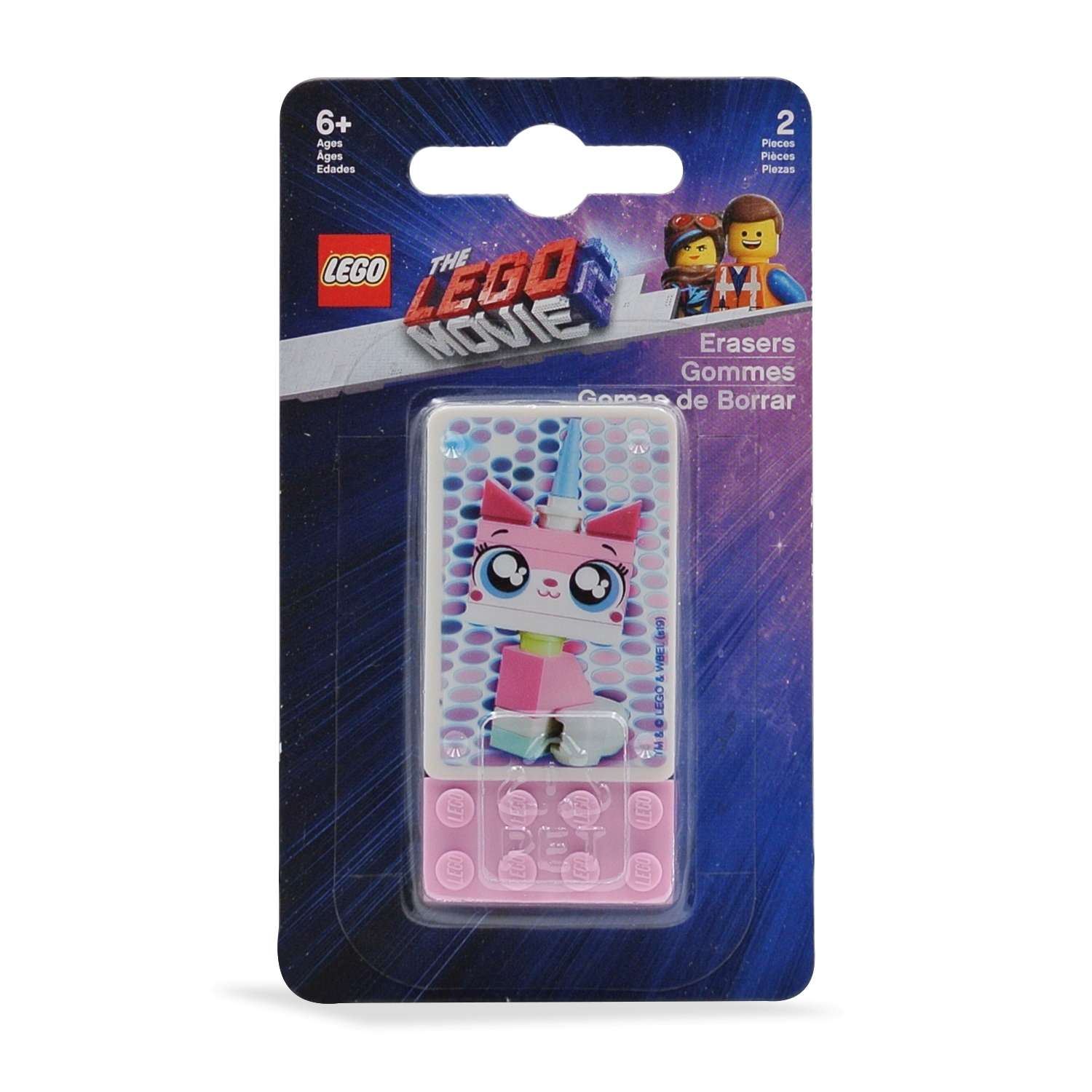 Ластик LEGO Movie2 Unikitty 2шт 52323 - фото 1