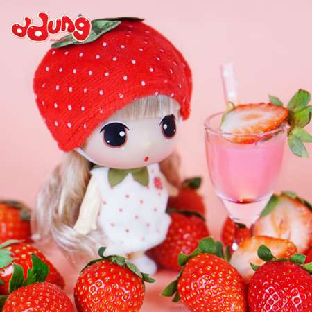 Уникальная коллекционная кукла DDung клубника пупс из серии фрукты и ягоды