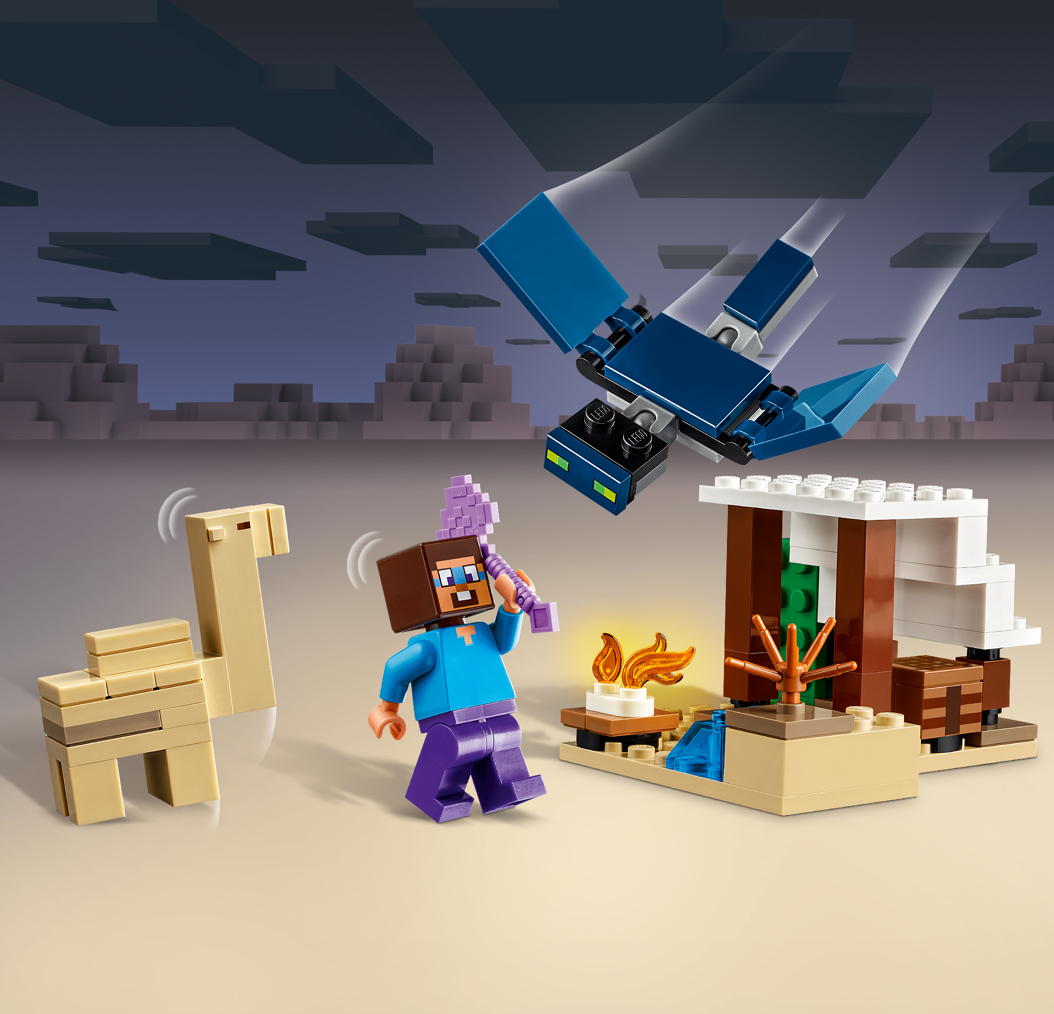 Конструктор LEGO Minecraft Экспедиция Стива по пустыне 21251 купить по цене  1099 ₽ в интернет-магазине Детский мир