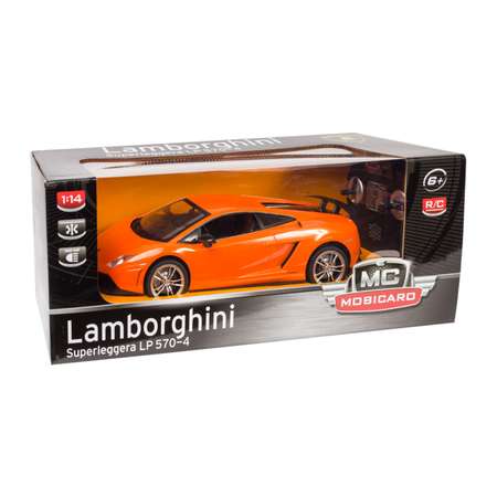 Машина Mobicaro РУ 1:14 Lamborghini LP570 Оранжевая