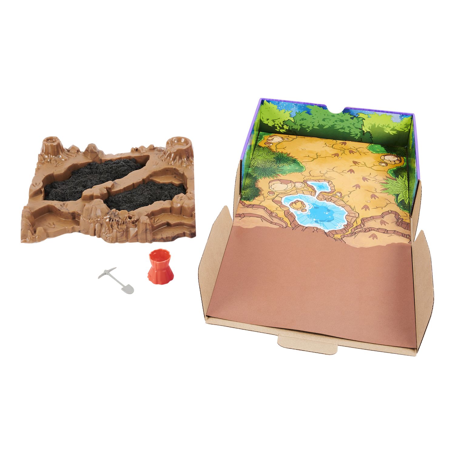 Набор для лепки Kinetic Sand Найди Динозавра 6055874 - фото 4