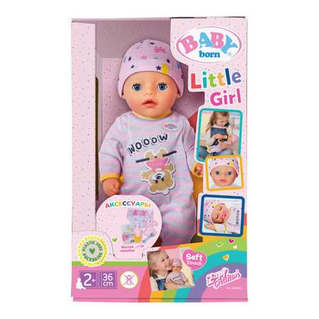 Игрушка Baby Born Кукла Маленькая девочка интерактивная 36см 42000