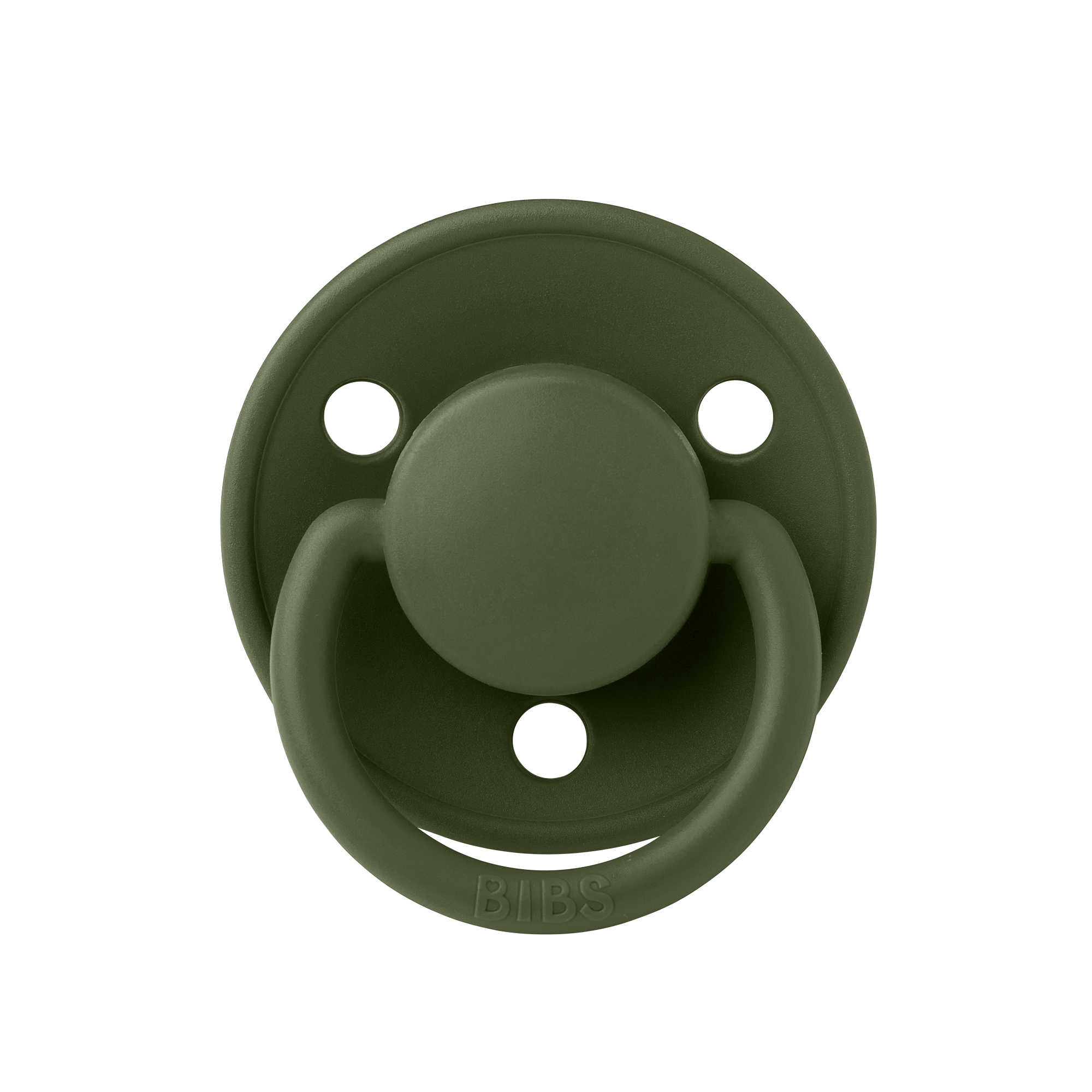 Соска-пустышка BIBS De Lux Silicone Hunter Green 0+ месяцев - фото 1