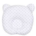 Подушка AmaroBaby анатомическая First Pillow Горошек серый