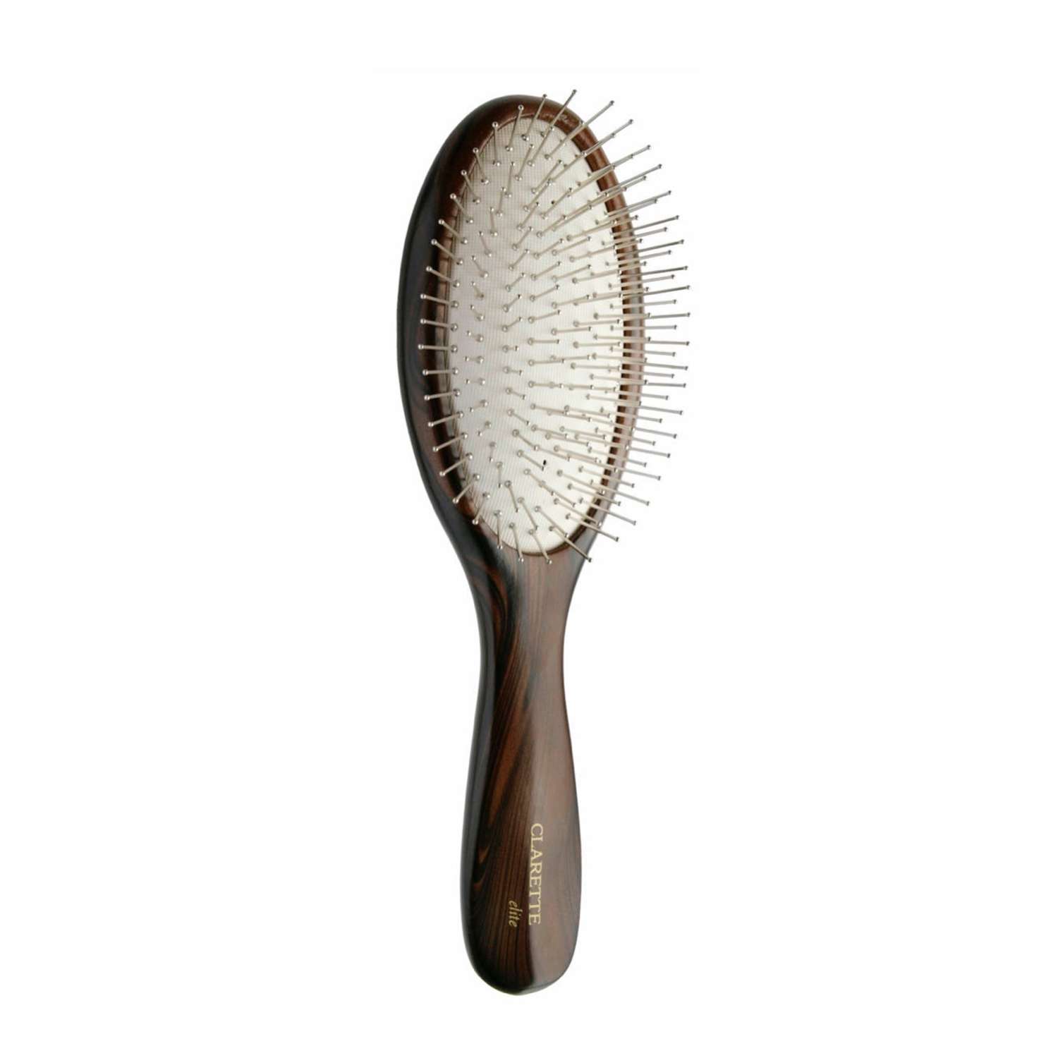 Расческа для волос Clarette деревянная с металлическими зубьями - фото 1