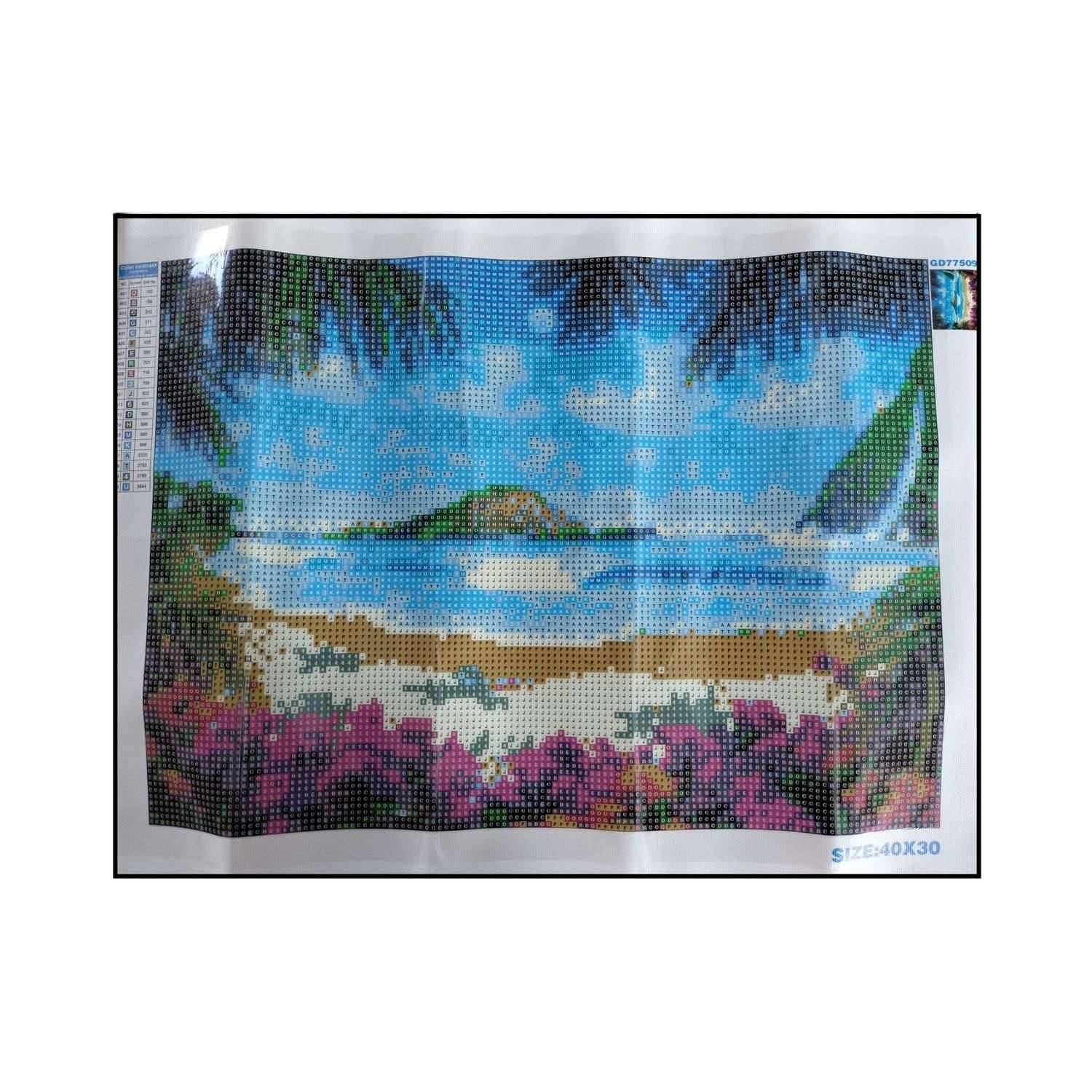 Алмазная мозаика Seichi Прибрежный пейзаж 30х40 см - фото 3