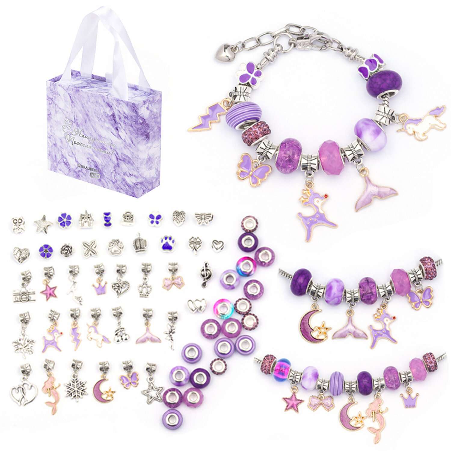 Набор для творчества Brauberg создания украшений и браслетов подарочный для девочек - фото 13