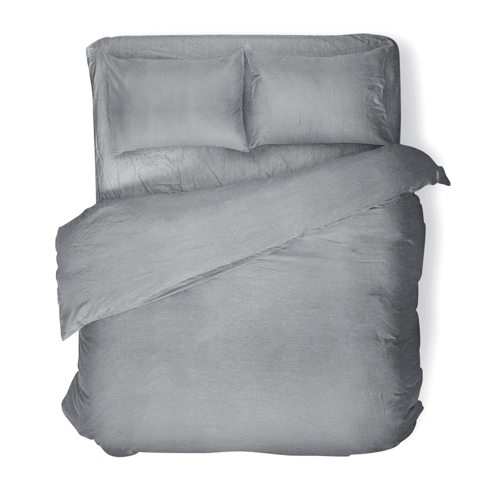 Комплект постельного белья Absolut 2СП Silver наволочки 50х70 меланж - фото 1