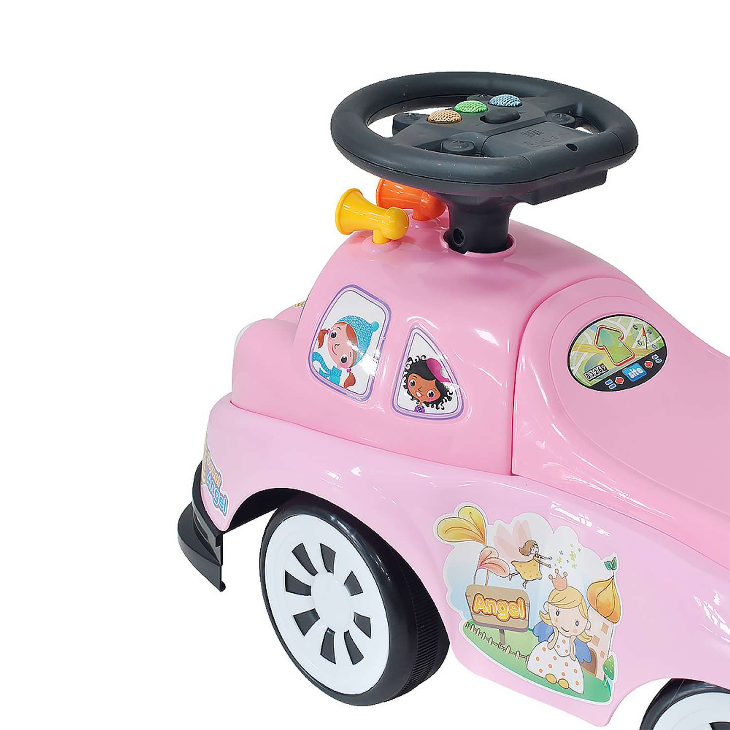 Детская каталка EVERFLO Happy car ЕС-910 pink - фото 2
