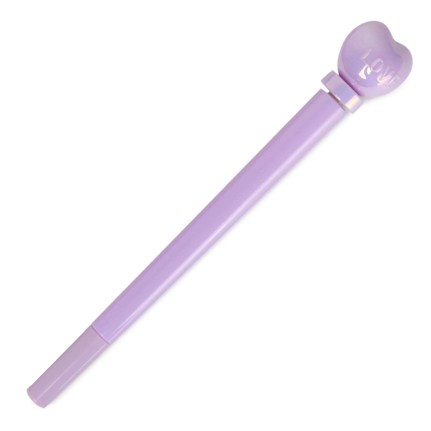 Ручка гелевая Johnshen Сердце Фиолетовый LP-88001-2 - фото 1