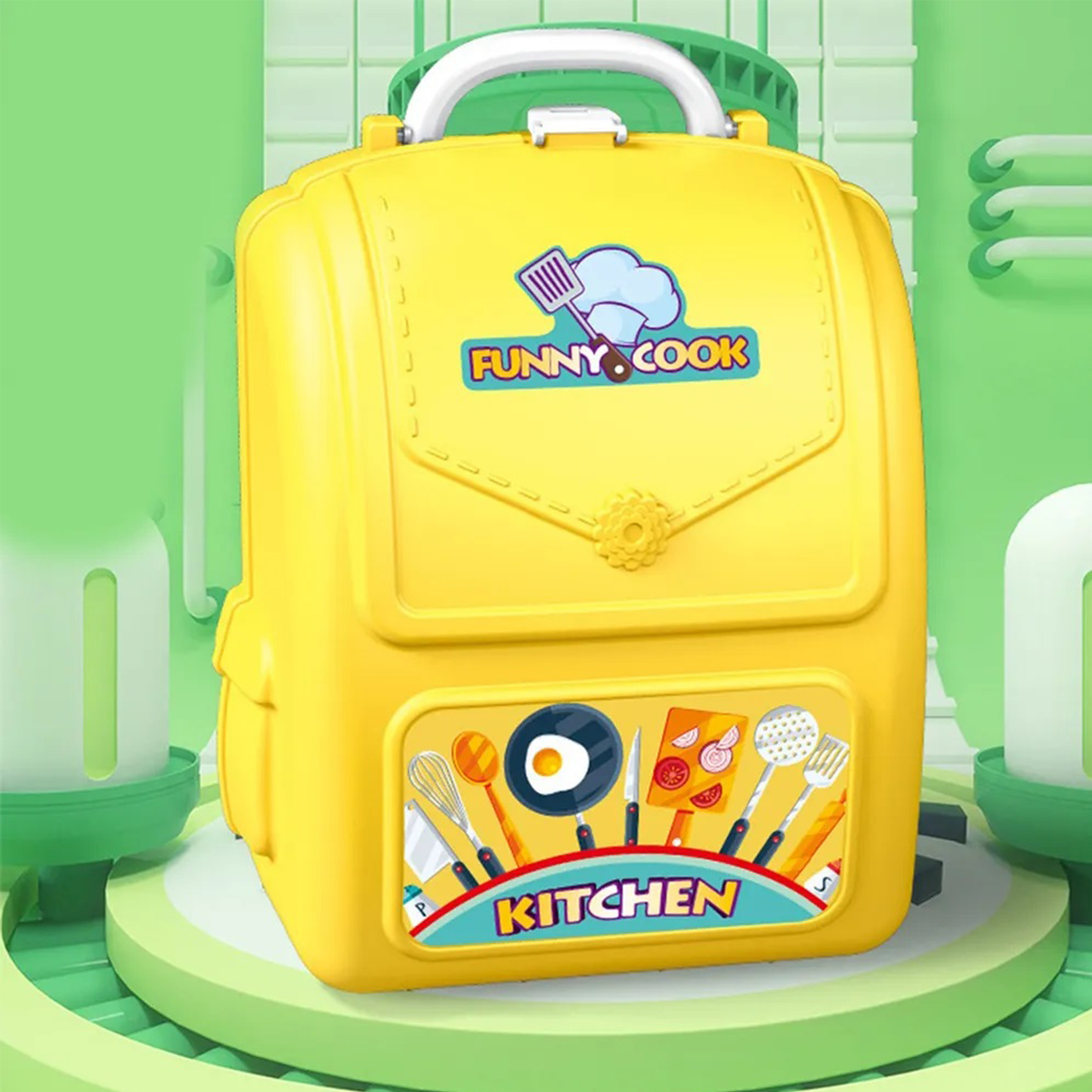 Детский игровой набор SHARKTOYS кухня для девочки в рюкзаке - фото 5