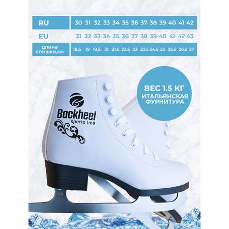 Коньки Backheel Коньки фигурные Backheel Lutz. Р.30