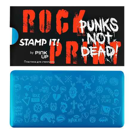 Пластина для стемпинга Pink Up stamp it! rock print