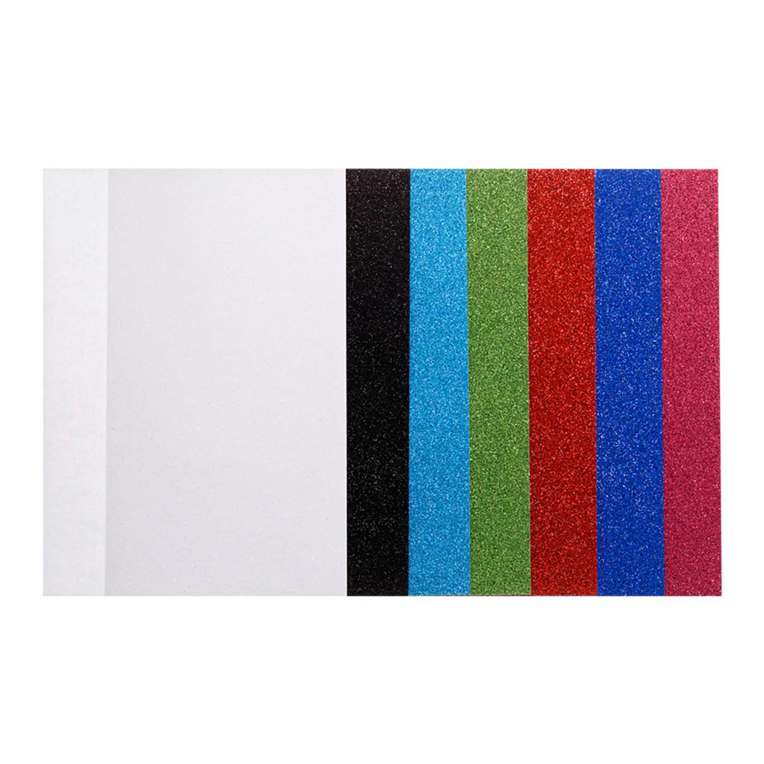 Цветная бумага МУЛЬТИ-ПУЛЬТИ с блестками А5 7 листов 7 цветов в папке Енот в космосе - фото 4