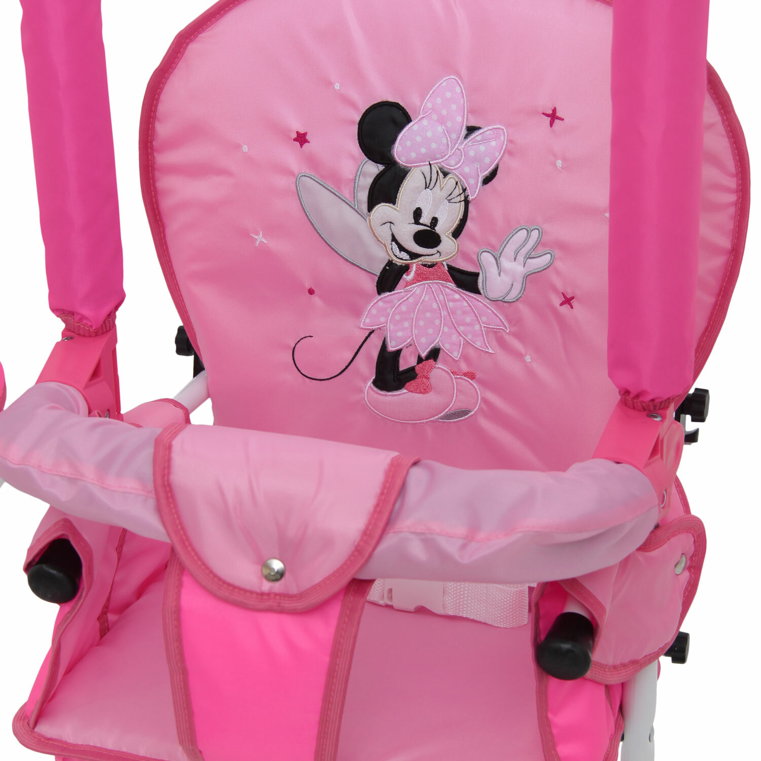 Качели Polini kids Disney baby Минни Маус с вышивкой Розовый - фото 8