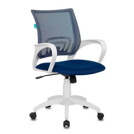 Кресло компьютерное Бюрократ CH-W695N сетка ткань темно-синее