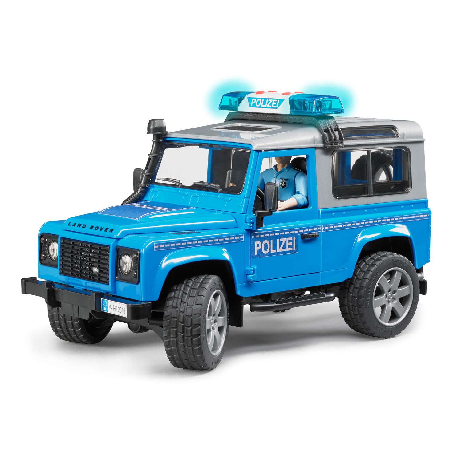 Внедорожник Bruder Land Rover Defender Station Wagon Полиция с фигуркой 02-597 - фото 3