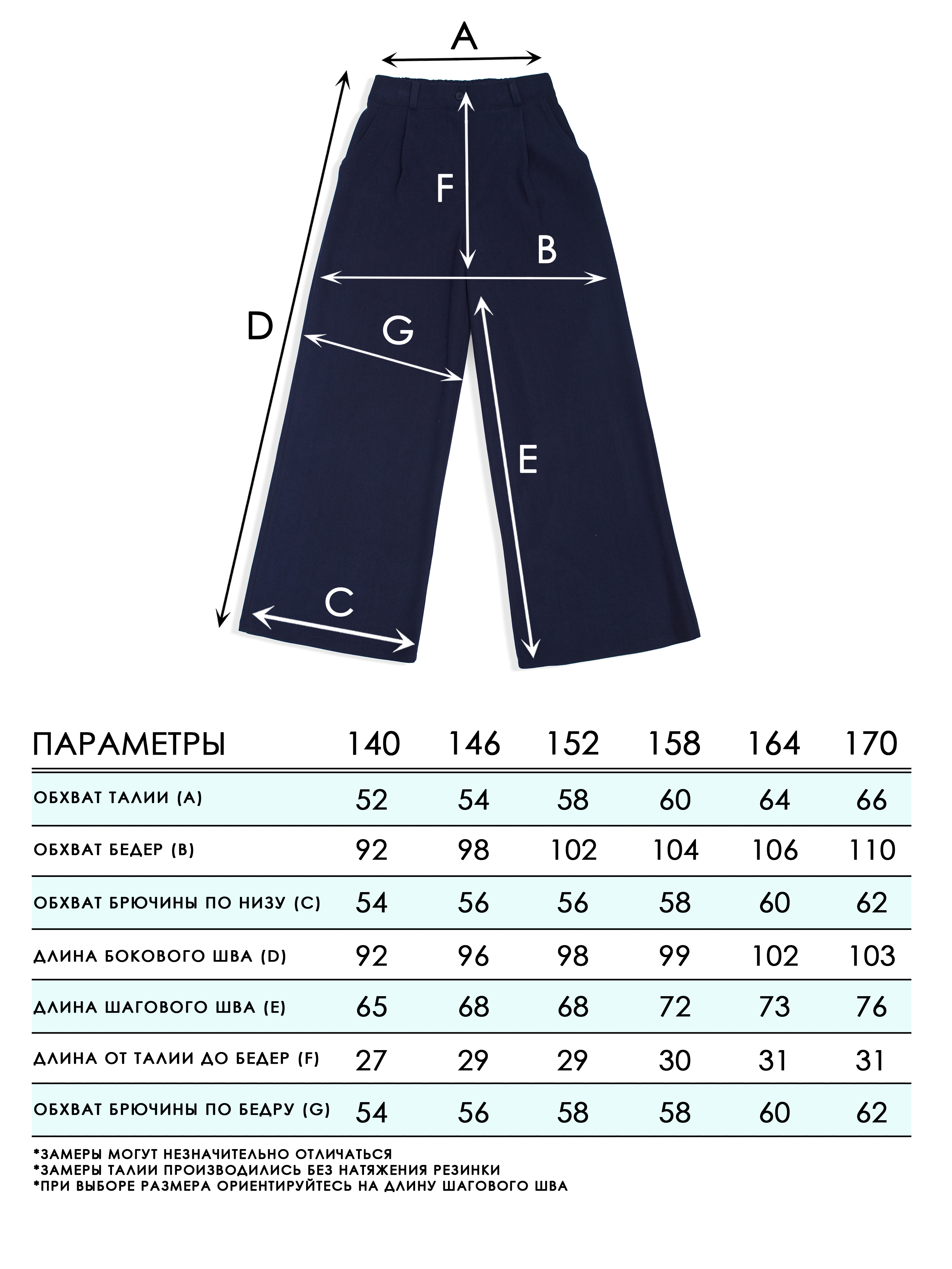 Брюки СИНЯЯ МОДА W503-G39 - фото 2