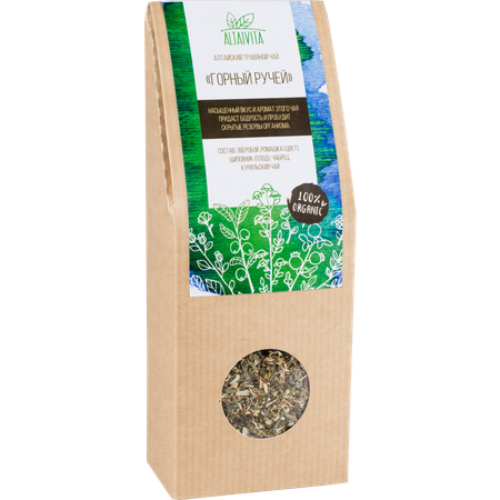 Травяной чай Горный ручей Altaivita 45 г крафт-коробка