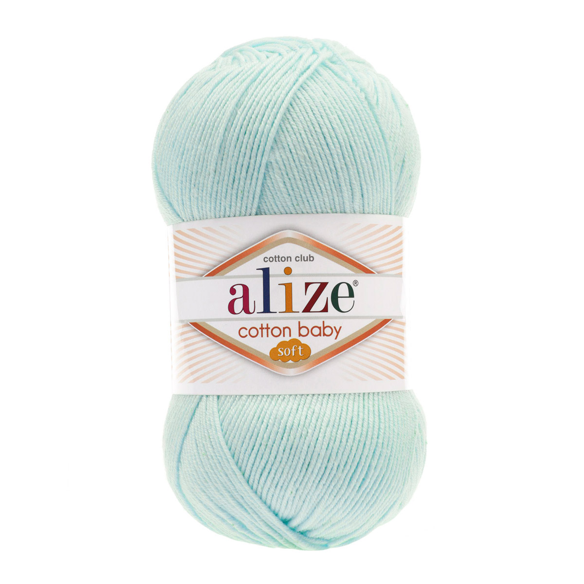 Пряжа для вязания Alize cotton baby soft 100 гр 270 м мягкая плюшевая xлопок aкрил 514 зимнее небо 5 мотков - фото 7