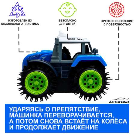Трактор-перёвертыш Автоград «Хозяин фермы» работает от батареек цвет синий