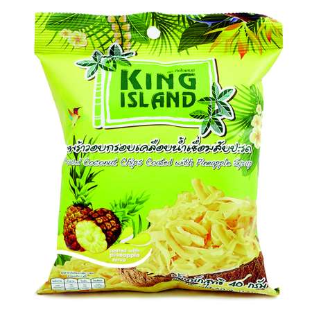 Чипсы King Island кокосовые с ананасом 40г