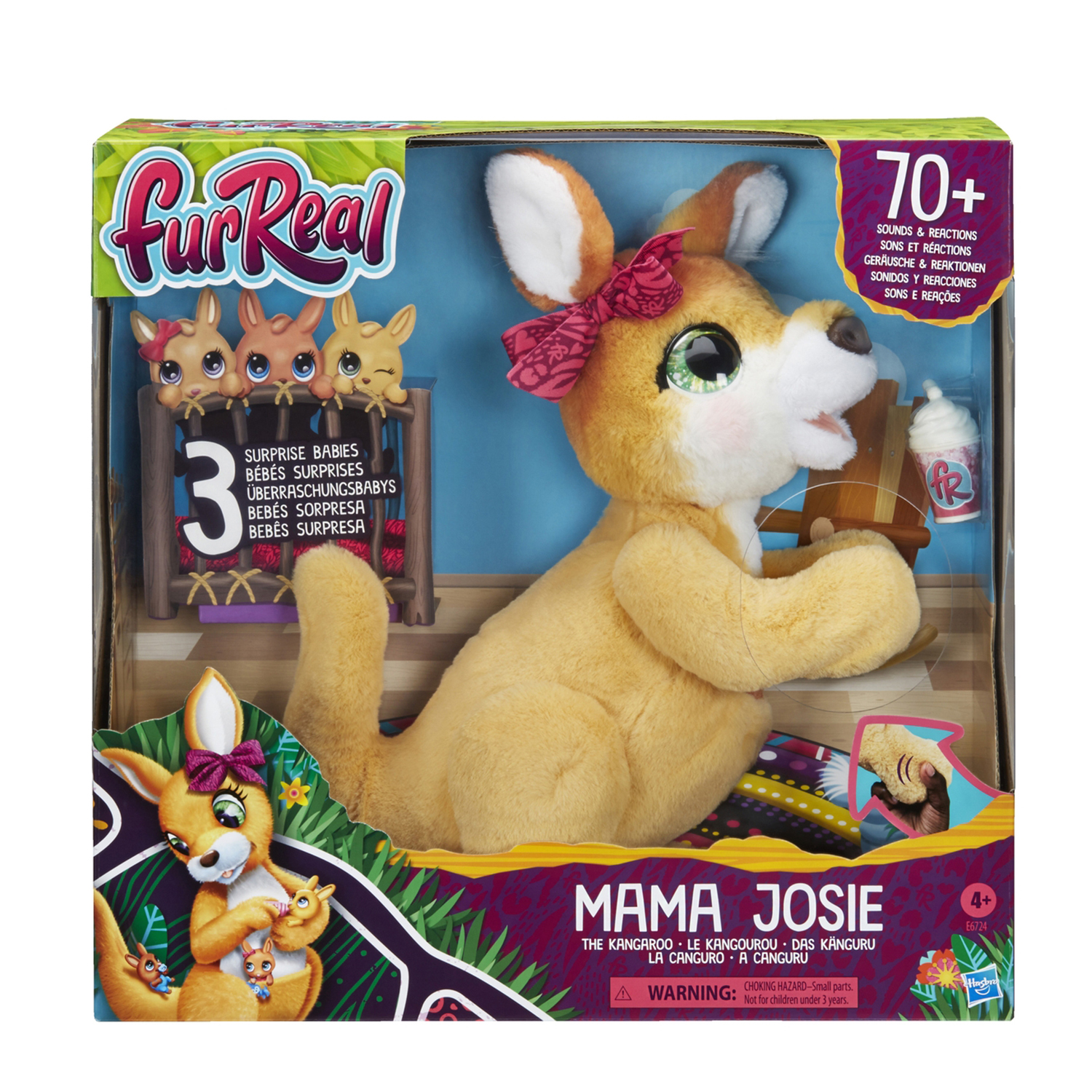 Набор игровой FurReal Friends Кенгуру Джози и ее малыши E67245L0 купить по  цене 2999 ₽ в интернет-магазине Детский мир