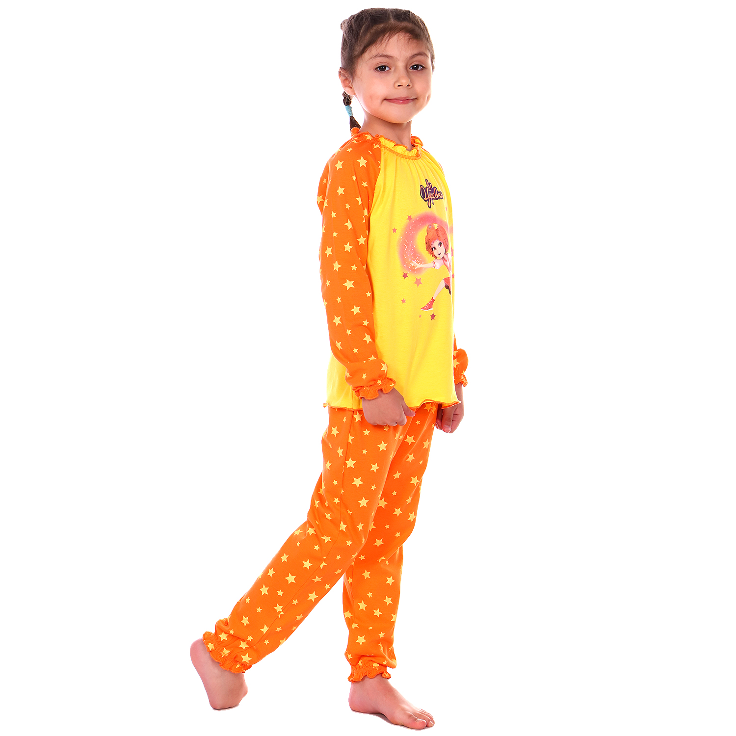 Пижама Детская Одежда S0413К/желтый_оранж - фото 5