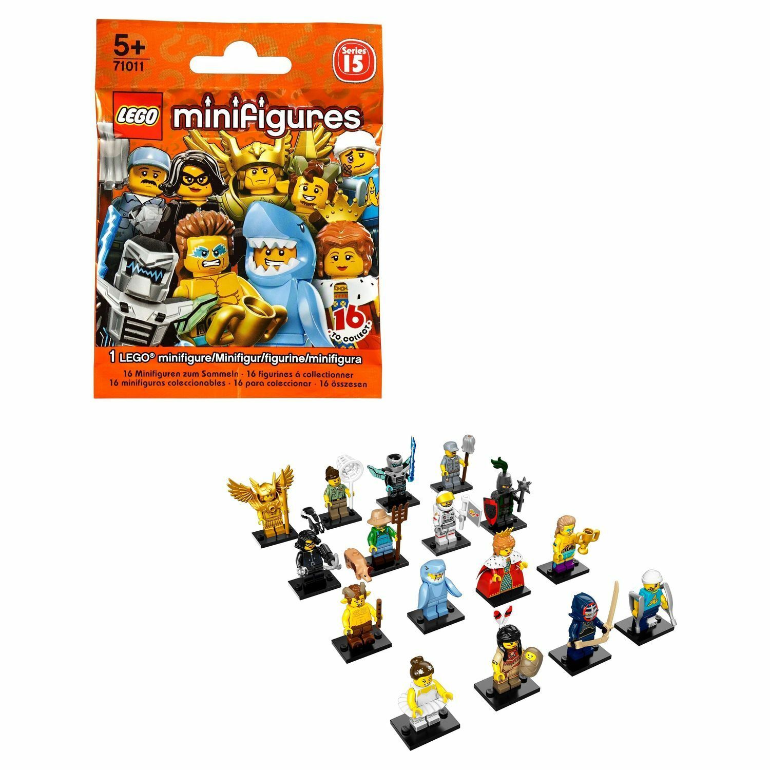 Конструктор LEGO Minifigures Минифигурки LEGO®, серия 15 (71011) купить по  цене 9 ₽ в интернет-магазине Детский мир