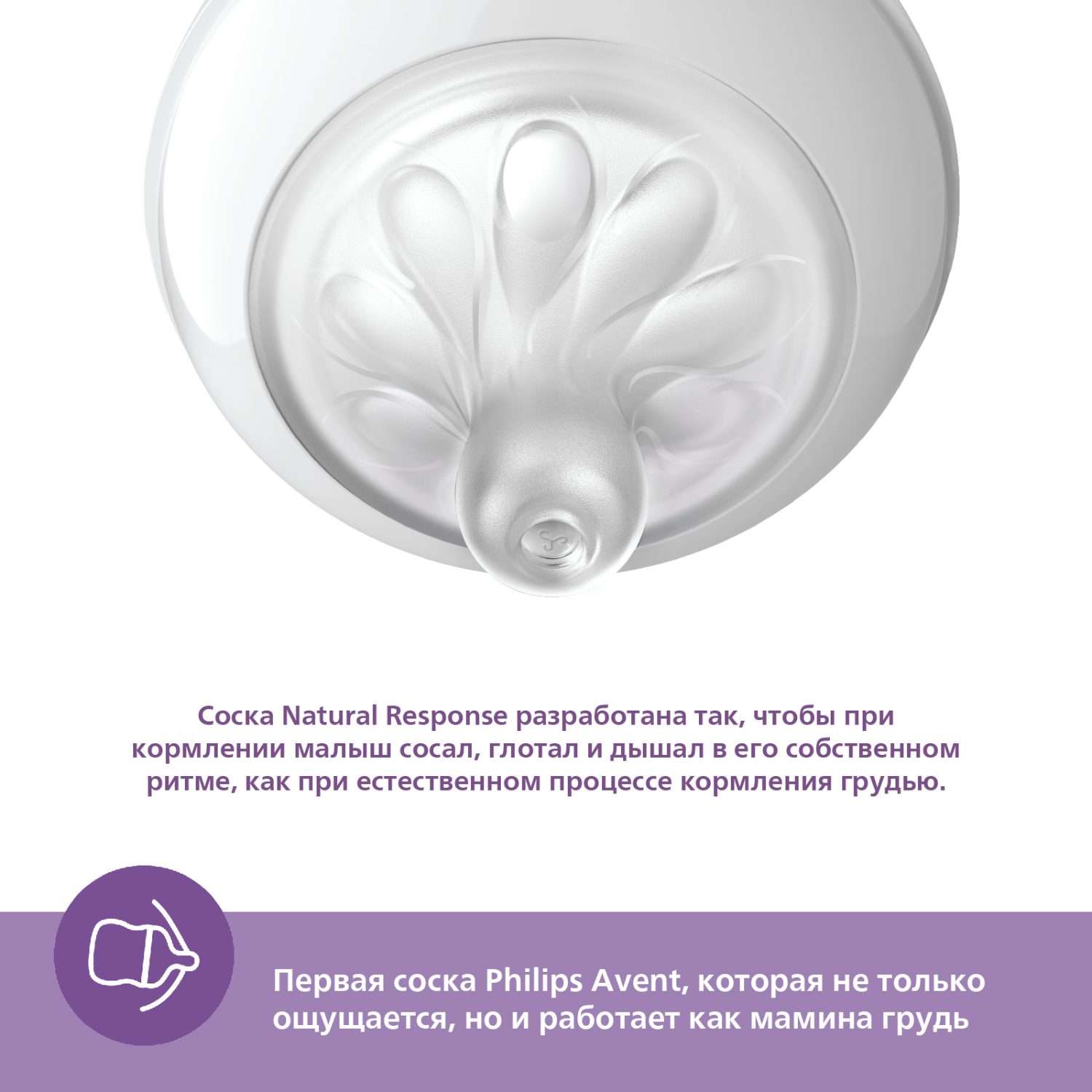 Бутылочка для кормления Philips Avent Natural Response 330мл с 3месяцев SCY906/01 - фото 3