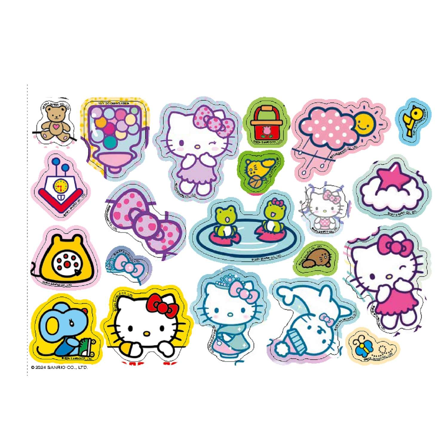 Книга ND Play Открытки-раскраски с наклейками Hello Kitty Скоро праздник - фото 2