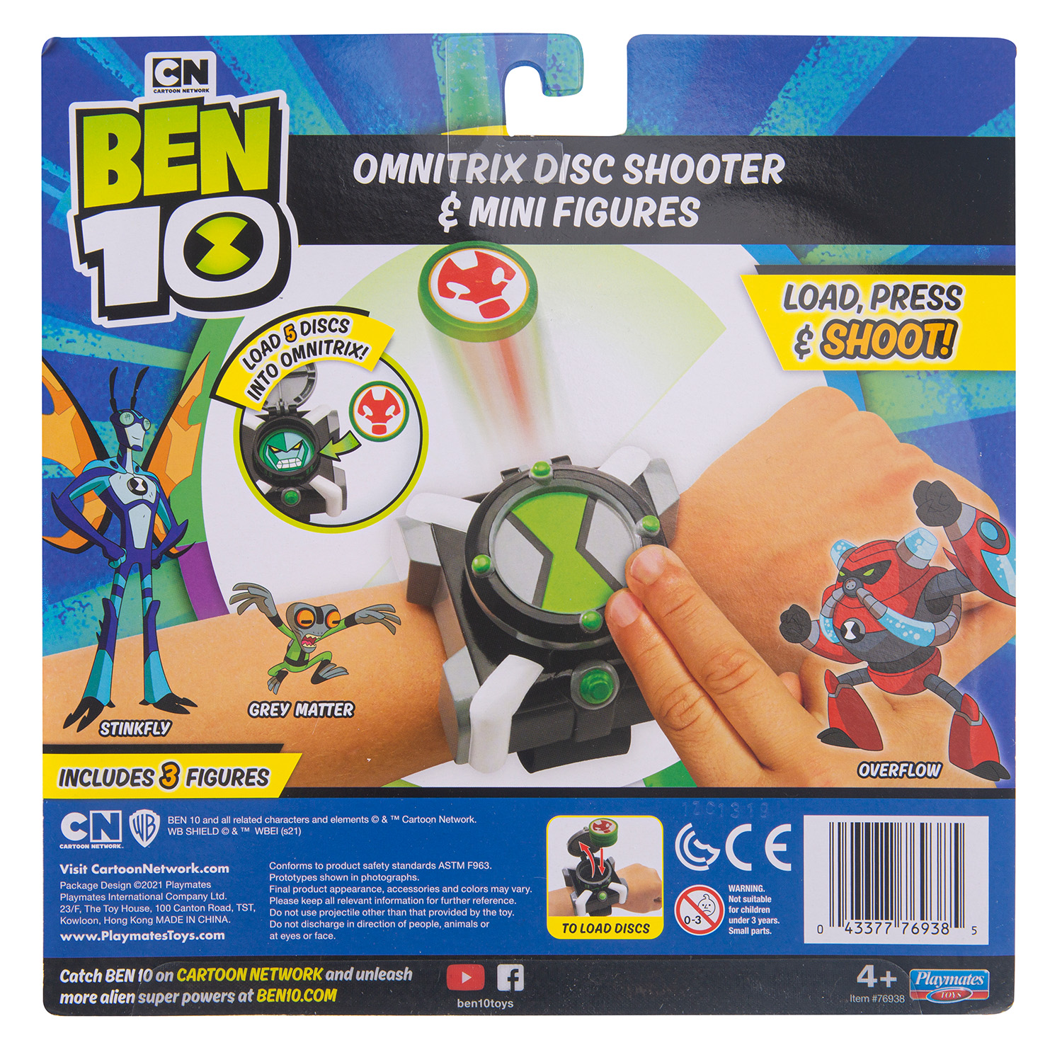 Набор игровой Ben10 Часы 3мини-фигурки 76938 - фото 12