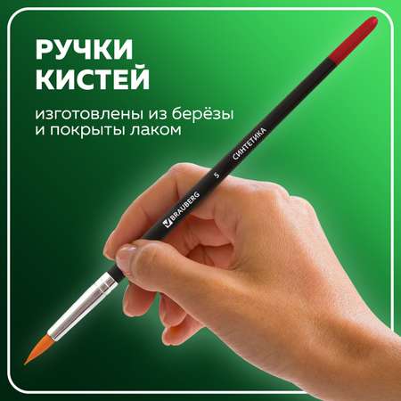 Кисти Brauberg 5шт блистер