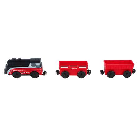 Детский поезд Givito Грузовой локомотив и 2 вагона на батарейках G212-023