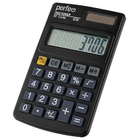 Калькулятор Perfeo PF C3706 карманный 8-разр. черный