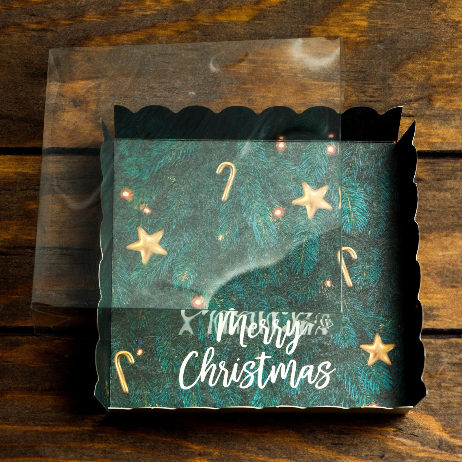 Коробочка Sima-Land для печенья«Рождество» 15×15×3 см. 1 шт. - фото 4