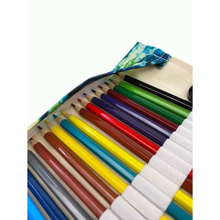 Набор цветных карандашей Отличник 24цв. + акварельные 12цв. в пенале-скрутке
