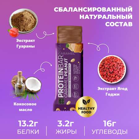 Протеиновые батончики FIT AND JOY с экстрактами ягод годжи и гуараны набор 16шт *40гр