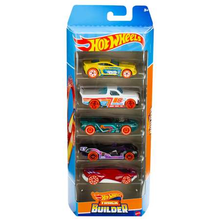 Набор машинок 5 шт Hot Wheels track builder