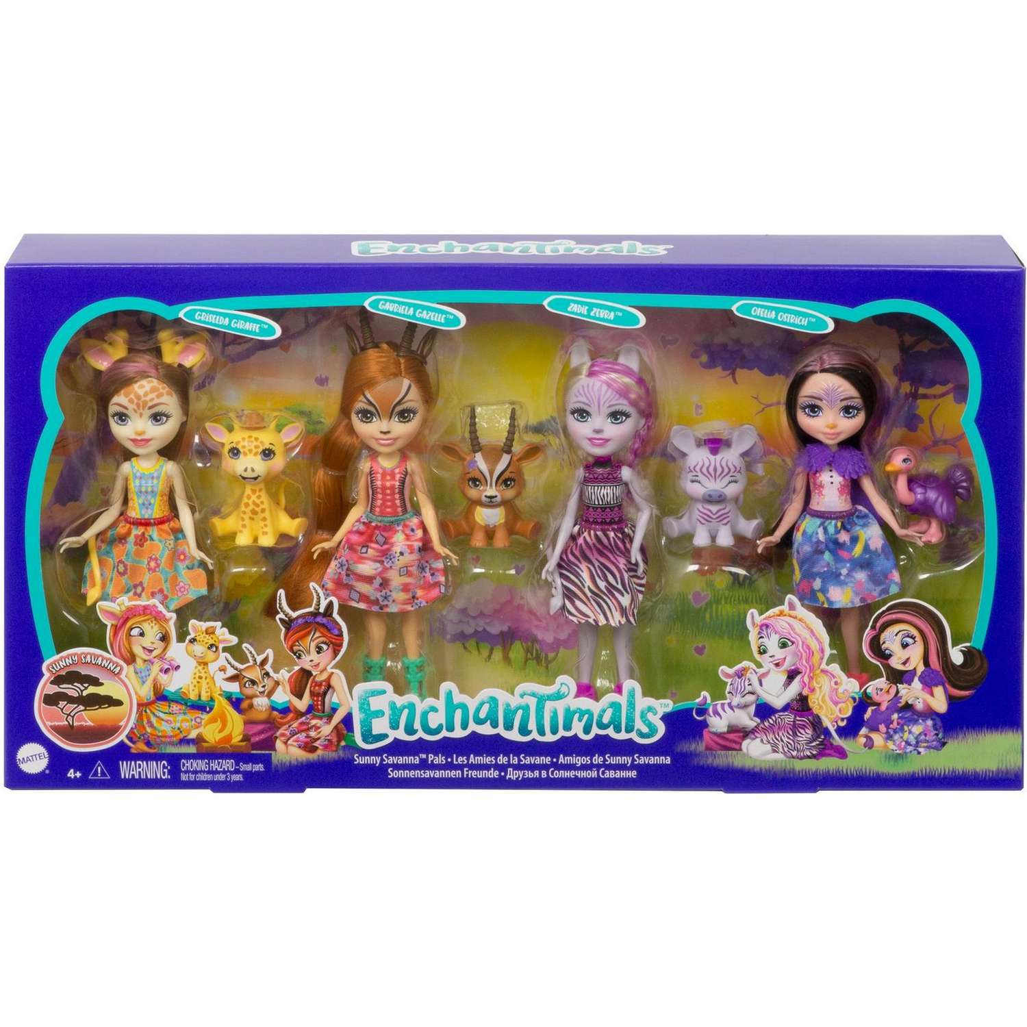 Набор Enchantimals Друзья в Солнечной Саванне куклы+фигурки GYN57 GYN57 - фото 2