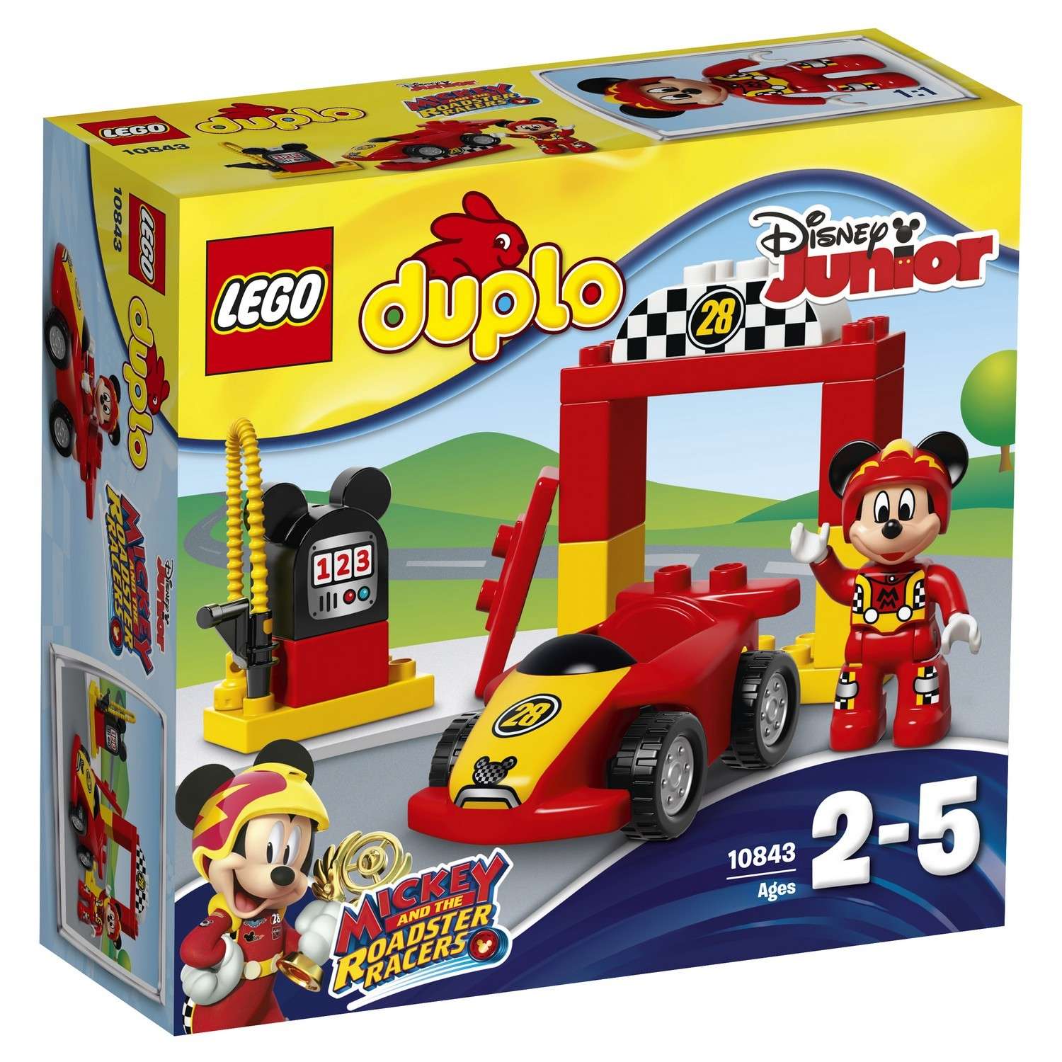 Конструктор LEGO DUPLO Disney TM Гоночная машина Микки (10843) - фото 2