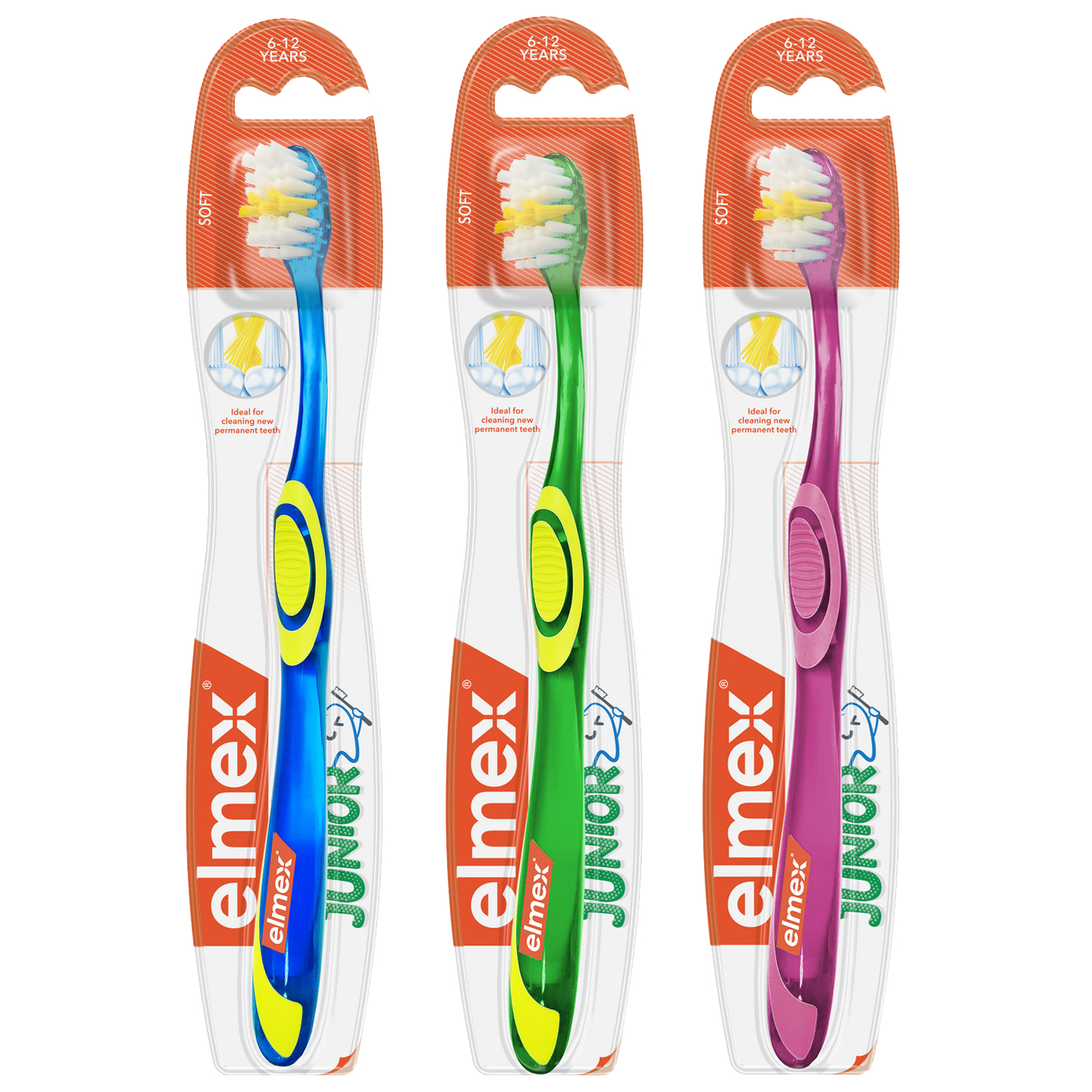 Зубная щетка Colgate Elmex Junior c 6 до 12лет в ассортименте - фото 1