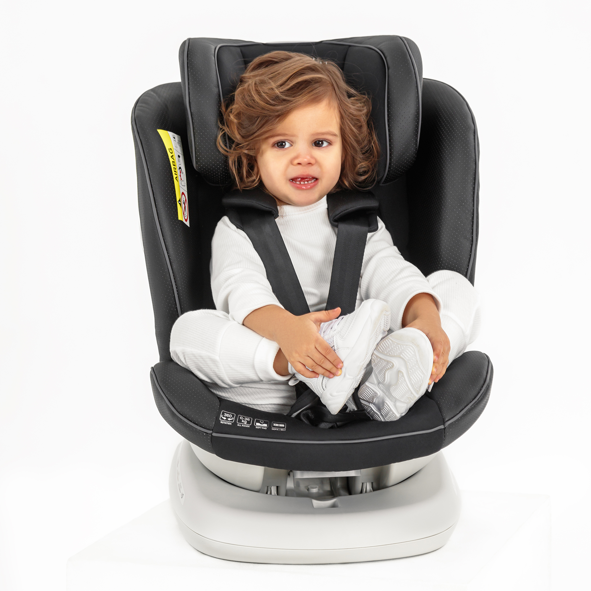 Автокресло Amarobaby Сhampion Isofix класс D группа 0+/1/2/3 Серый - фото 5