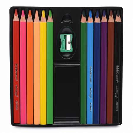 Карандаши цветные ArtBerry Джамбо с точилкой 12цветов 32474