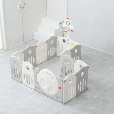 Манеж UNIX Kids supreme space 200x240 cm Grey