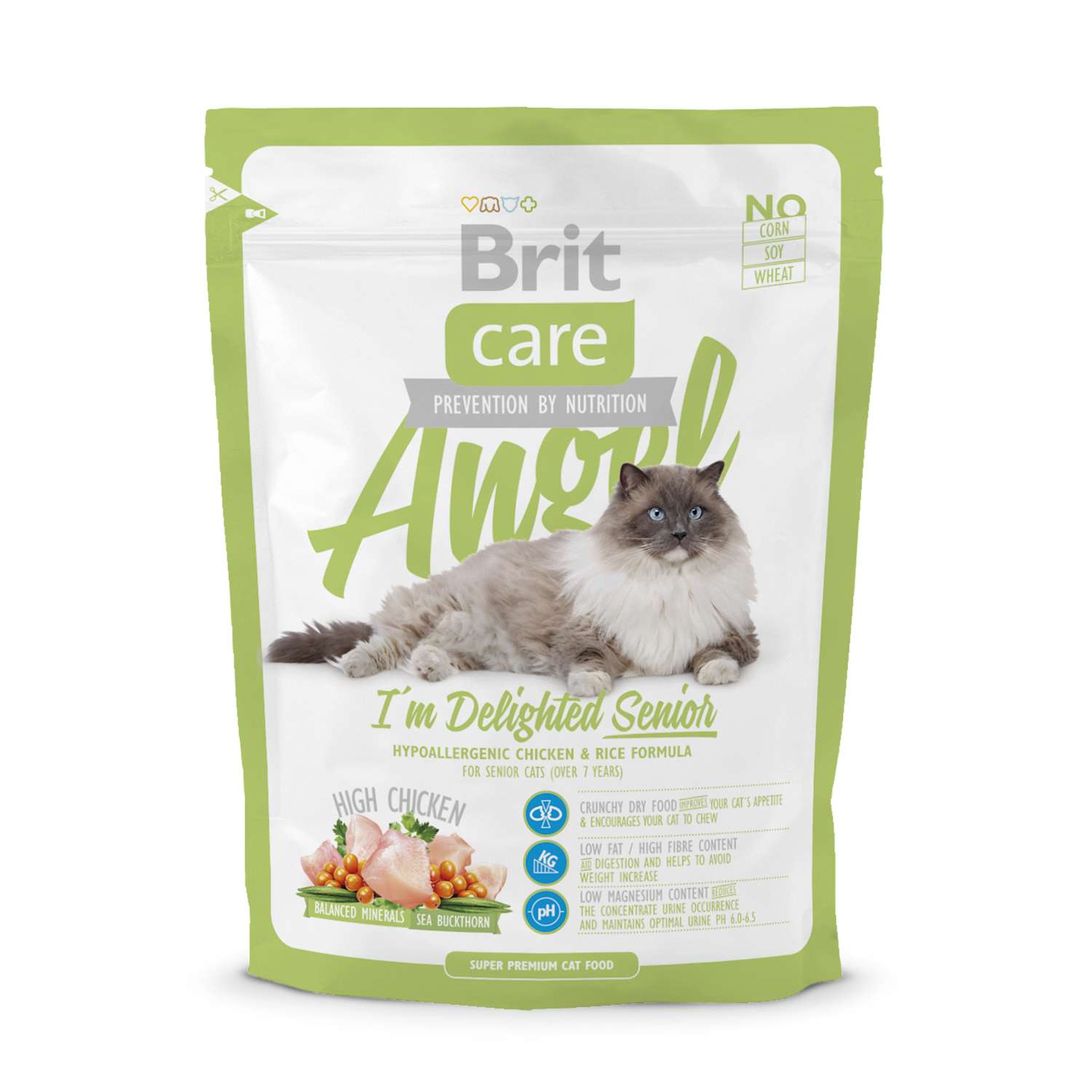 Корм сухой для кошек Brit Care 400г для пожилых - фото 1